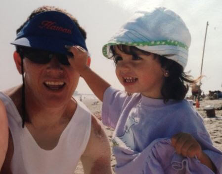 Throwback picture of John Jeffery Black with his daughter Rebecca Black.